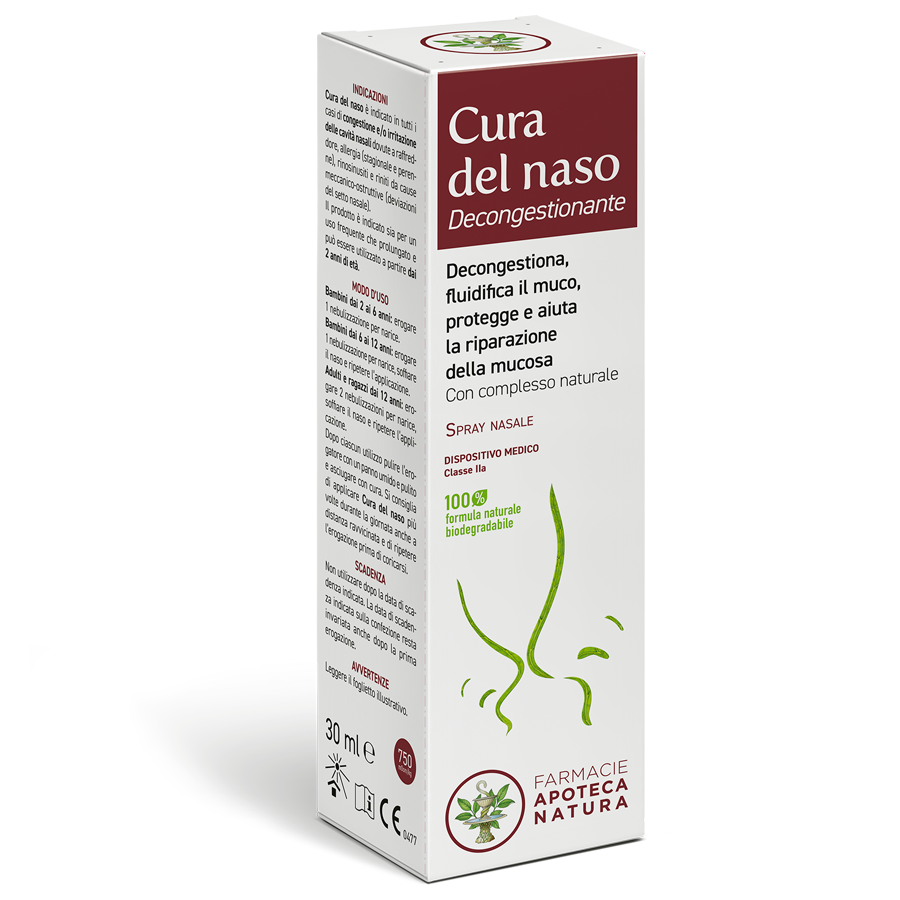 Cura del naso - Decongestionante - Apoteca Natura